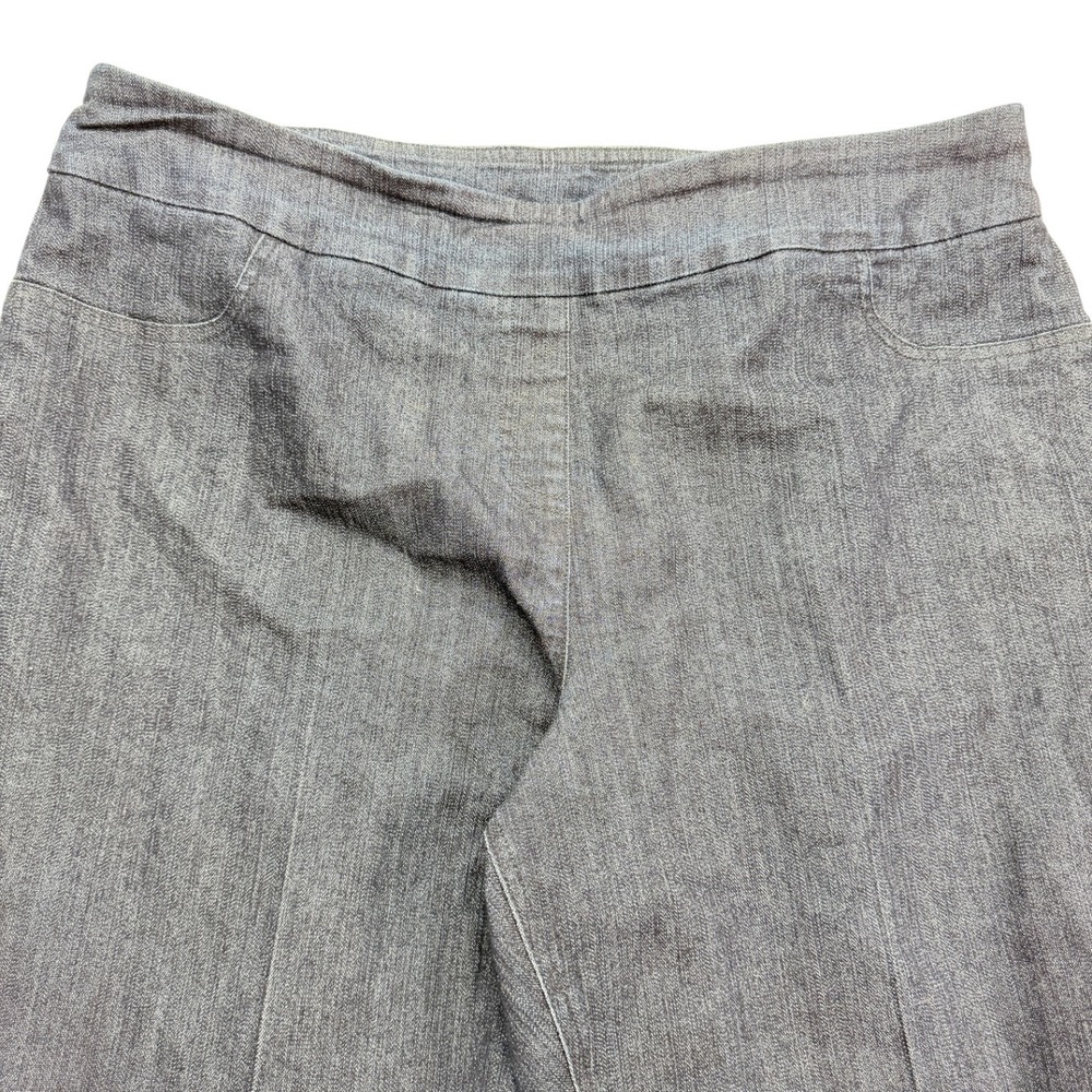 Coldwater Creek Womens Jeans 18W Denim Trouser Blue Stretch Pull On Wide Leg Leg - Picture 6 of 13
